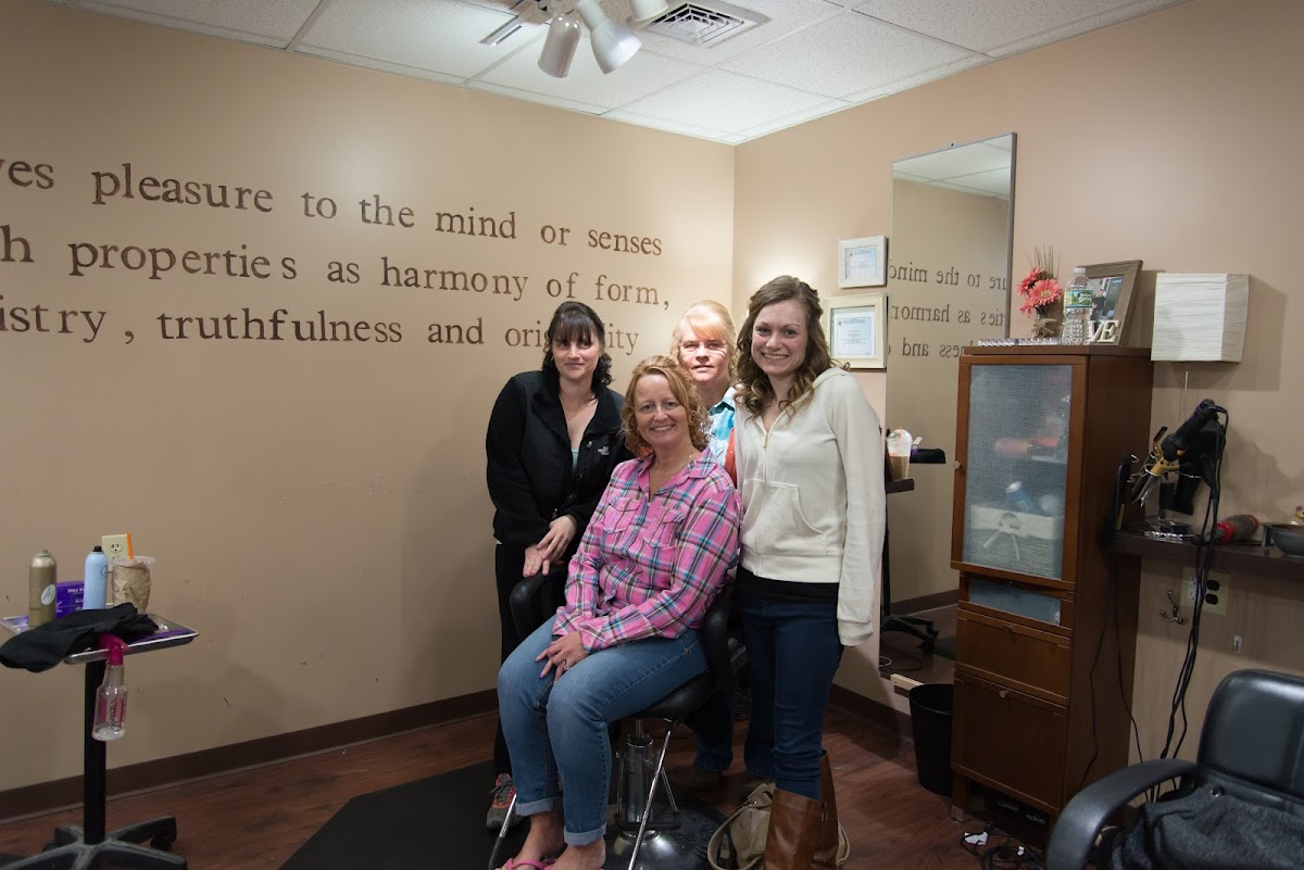 Professional hair styling and color work